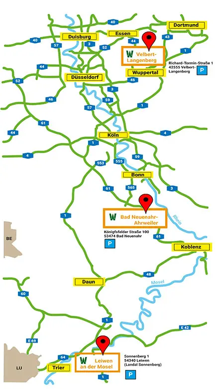 Wald-Abenteuer Anfahrt Kletterparks