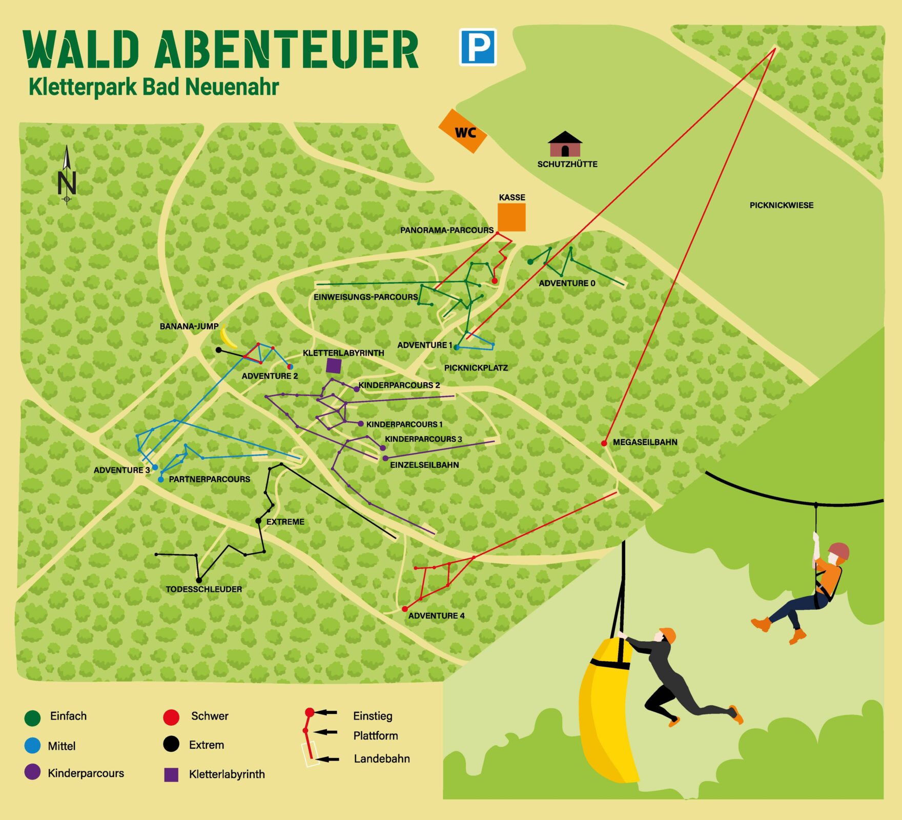 Wald-Abenteuer Parkplan Bad Neuenahr-Ahrweiler
